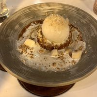 Sticky date pudding with vanilla gelato. So good!   at PLANTA Queen in Toronto
