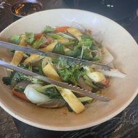 Chow fun noodles - part of brunch menu  at PLANTA Queen in Toronto