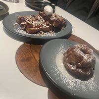  French toast and monkey bread   at PLANTA Queen in Toronto