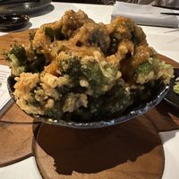 Broccoli tempura  at PLANTA Queen in Toronto