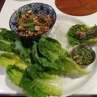 Thai Lettuce Wraps at PLANTA Queen in Toronto