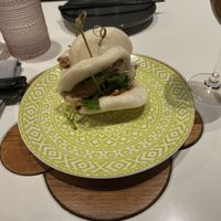 Mushroom bau buns  at PLANTA Queen in Toronto