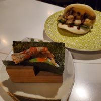 Crispy Rice & Bao Slider at PLANTA Queen in Toronto