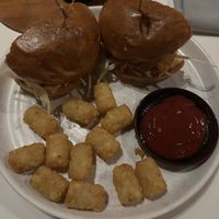 Korean chicken sandwich   at PLANTA Queen in Toronto