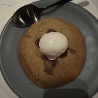 Cookie with ice cream   at PLANTA Queen in Toronto