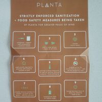 Safety measures they are taking due to the virus crisis. at PLANTA Queen in Toronto