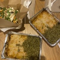 Vegan mushroom enchiladas and a variety of vegetarian tacos at Chaia - Chinatown in Washington