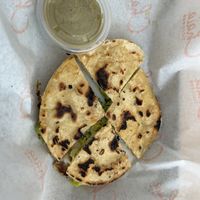 Brussel sprout quesadilla  at Chaia - Chinatown in Washington