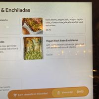 Digital Menu Some Items Listed as Vegan  at Chaia - Chinatown in Washington