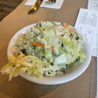 Complementary appetizer  at Oren's Hummus in San Francisco