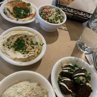All vegan sides at Oren's Hummus in San Francisco