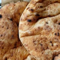 White Pitabread at Oren's Hummus in San Francisco