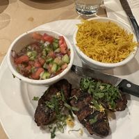 Black sheep lamb dish  at Oren's Hummus in San Francisco