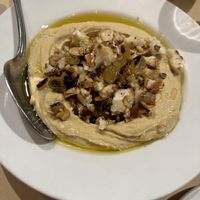 Cauliflower hummus dish  at Oren's Hummus in San Francisco