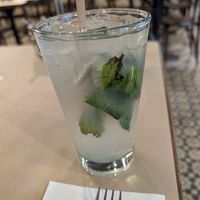 Mint lemonade at Oren's Hummus in San Francisco
