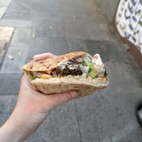 Falafel pita at Oren's Hummus in San Francisco