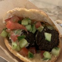 Vegan GF falafel  at Oren's Hummus in San Francisco