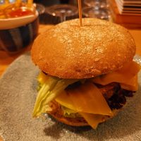 The Falafel Burger at Stickerei in St Gallen