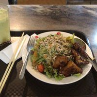 Accompanied by a fresh juice from the neighbouring stall!  at Green Bowl in Kuala Lumpur