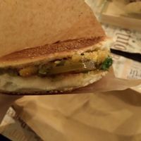 Vegan burger with tofu, €5 at Tipiko in Agrigento