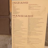Menu at Tipiko in Agrigento
