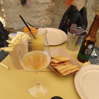 Appetizer: French Fries, Panelle (Sicilian Chickpea Fritter) and Craft Beer at Tipiko in Agrigento