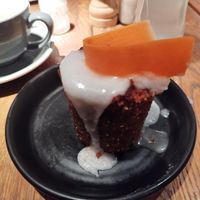 Carrot -quinoa-nut-muffin (vegan, served warm) at Ulrich in Vienna