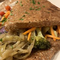 Galette végétale  #Veganuary at La Crêperie Sarra'Zen in Vannes