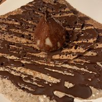 Galette poire chocolat  #Veganuary at La Crêperie Sarra'Zen in Vannes