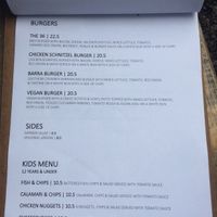 Vegan burger  at Symphony 36 in Warburton