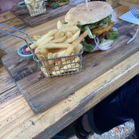 Lentil burger  at Symphony 36 in Warburton