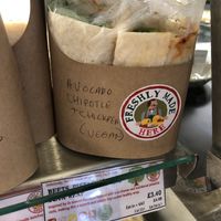 Avocado chick pea and chipotle wrap!  at Coffee Republic in Chatham