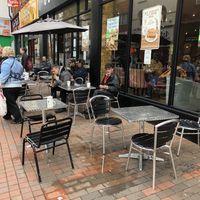 Outside seating at Coffee Republic in Chatham