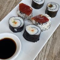 Vegan sushi!! Amazing.  at CReeA in Tarragona