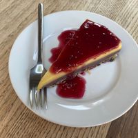 Fruity cheesecake (?), so delicious! at CReeA in Tarragona