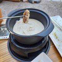 Cashew fondue at CReeA in Tarragona