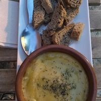 queso vegano de patata at CReeA in Tarragona