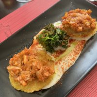 Arepa con jackfruit y kale  at B12 in Girona