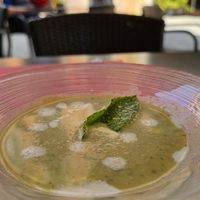 Mint soup at B12 in Girona