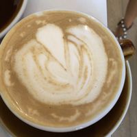 Coconut milk cappuccino  at Contrast in Bordeaux