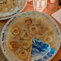 Apple & Cinnamon sugar pancake (it doesn't show but it's as big as a medium sized pizza) at Oudt Leyden in Leiden