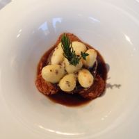 tempeh 'steaks' with gnocchi at La Mano Verde in Berlin