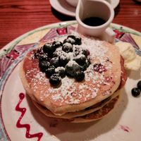 Vegan, gluten-free blueberry pancakes at Miss Shirley's in Baltimore