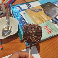 Mochi pop. This one is peanut butter filled. at Kintsugi in Turin