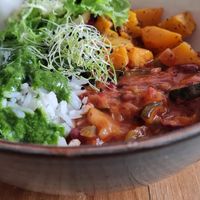 Buddha bowl at Dragon Lab in Murcia