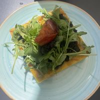 Foccacia de curcuma (lunch menu)  at Dragon Lab in Murcia