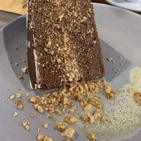 Peanut butter and chocolate cake  at Dragon Lab in Murcia
