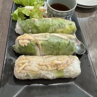 Tofu rice paper rolls   at Khoi in Marrickville