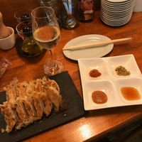Vegan Gyoza at Champagne & Gyoza Bar - TOKYO EBISU in Tokyo