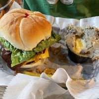 Wild wild west burger at Eden Vegan Cafe in Scranton